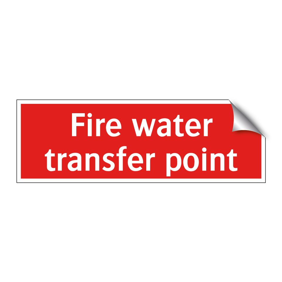 Fire water transfer point