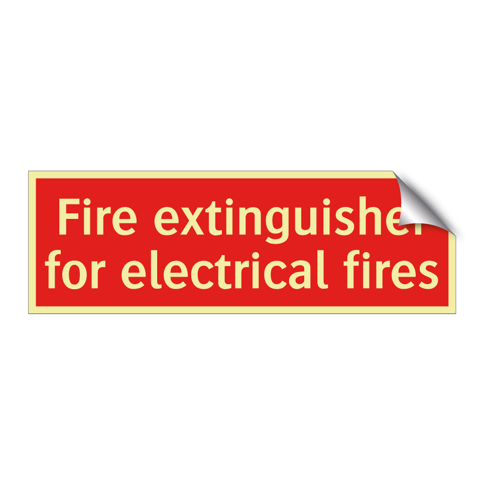 Fire extinguisher for electrical fires