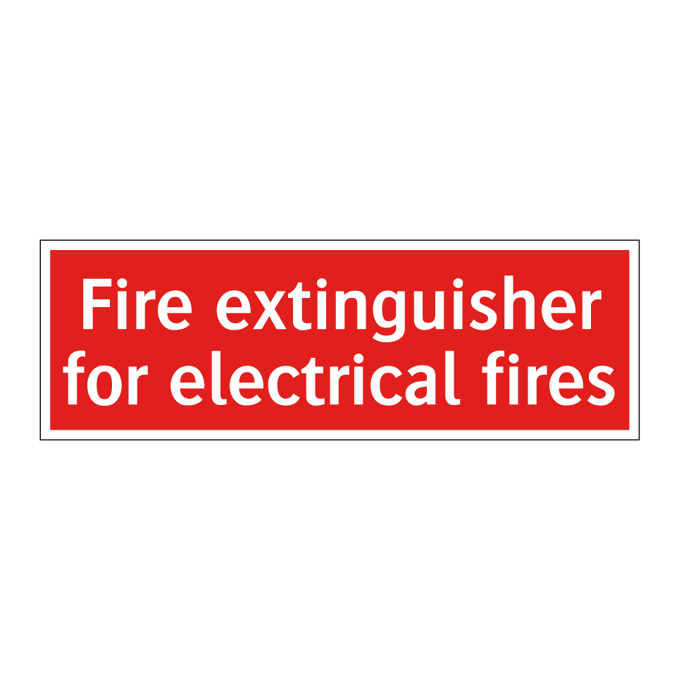 Fire extinguisher for electrical fires
