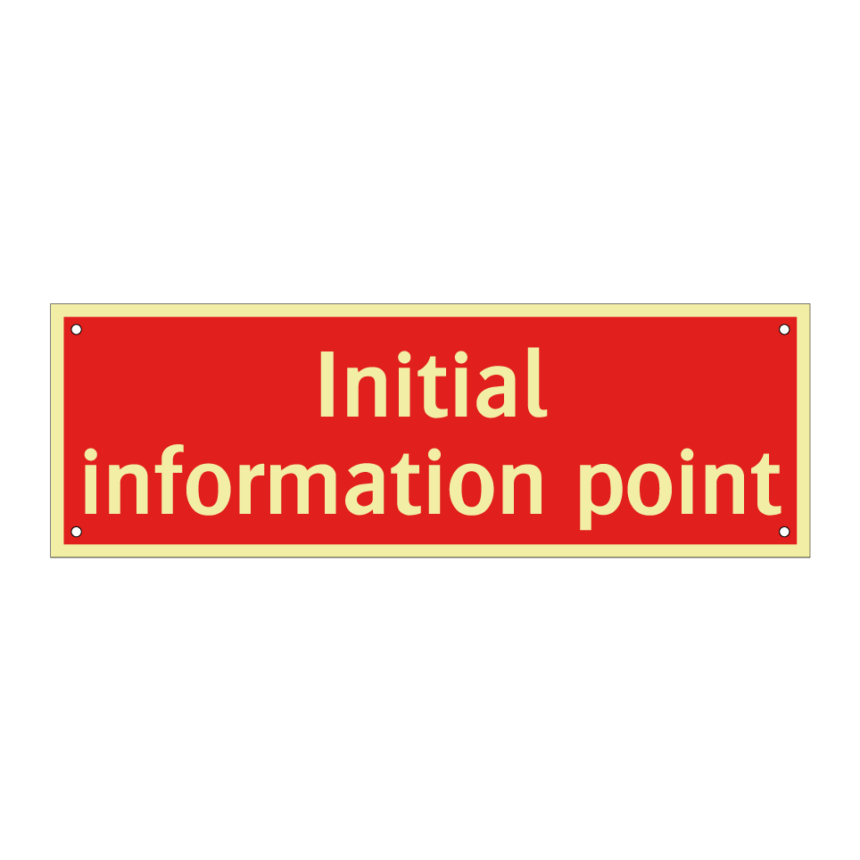 Initial information point