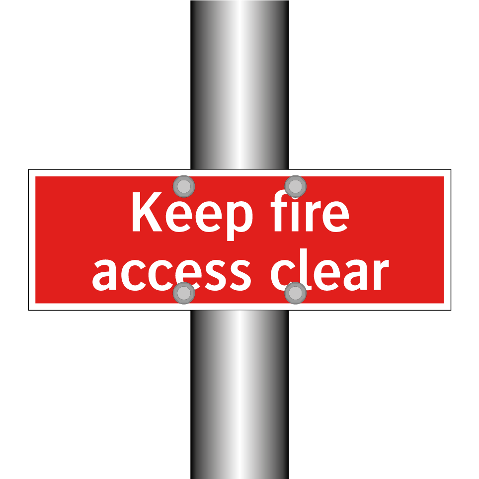 Keep fire access clear