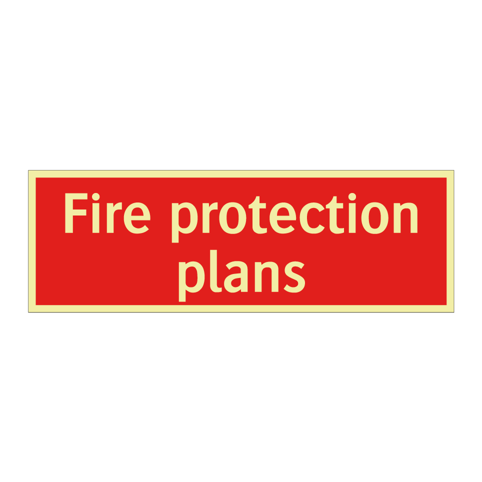 Fire protection plans