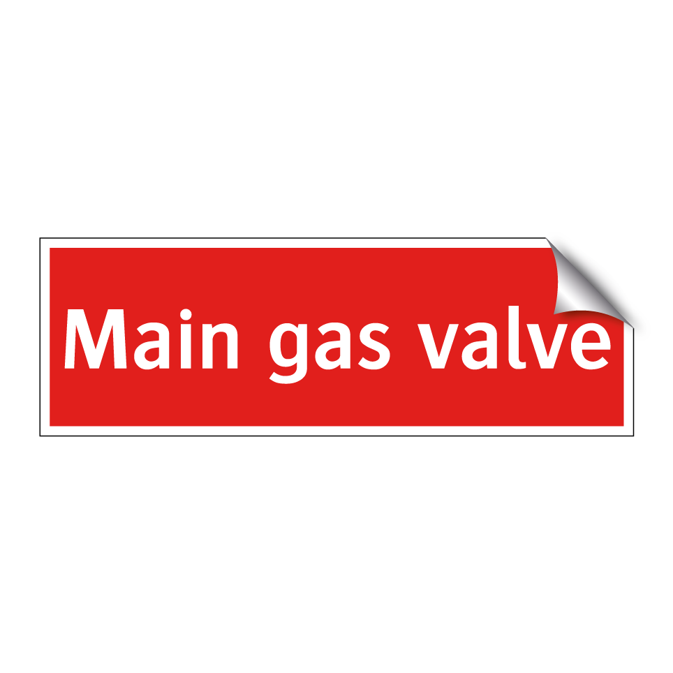 Main gas valve