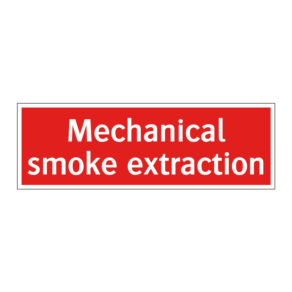 Mechanical smoke extraction