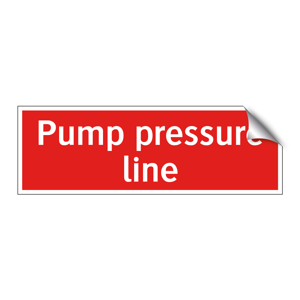 Pump pressure line