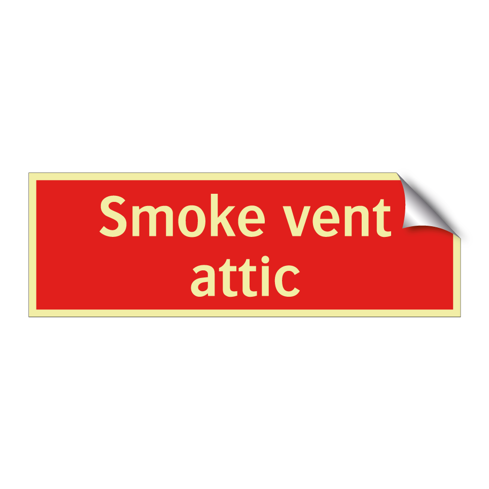 Smoke vent attic
