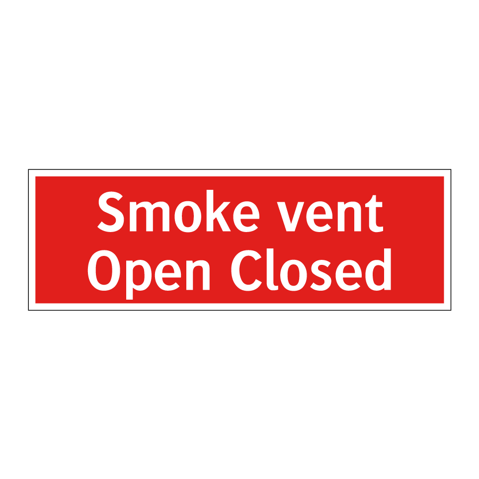 Smoke vent Open Closed