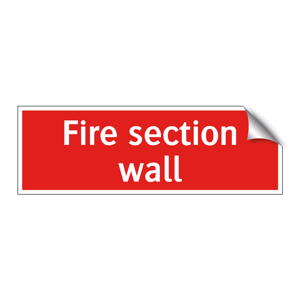 Fire section wall