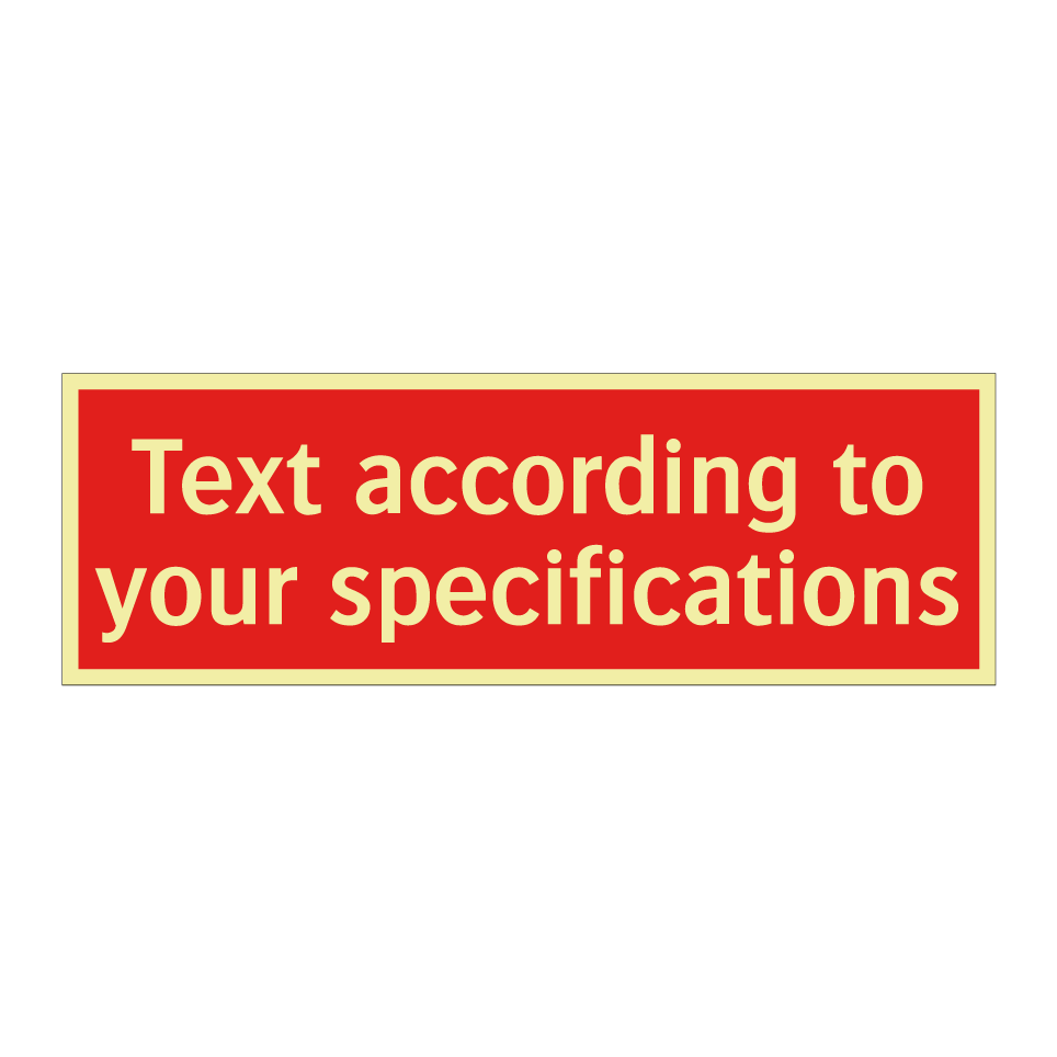 Text according to your specifications