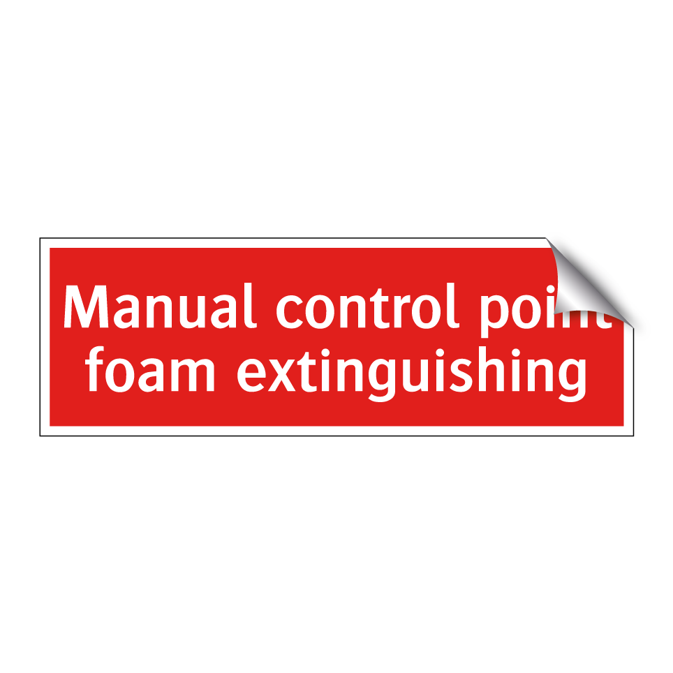 Manual control point foam extinguishing