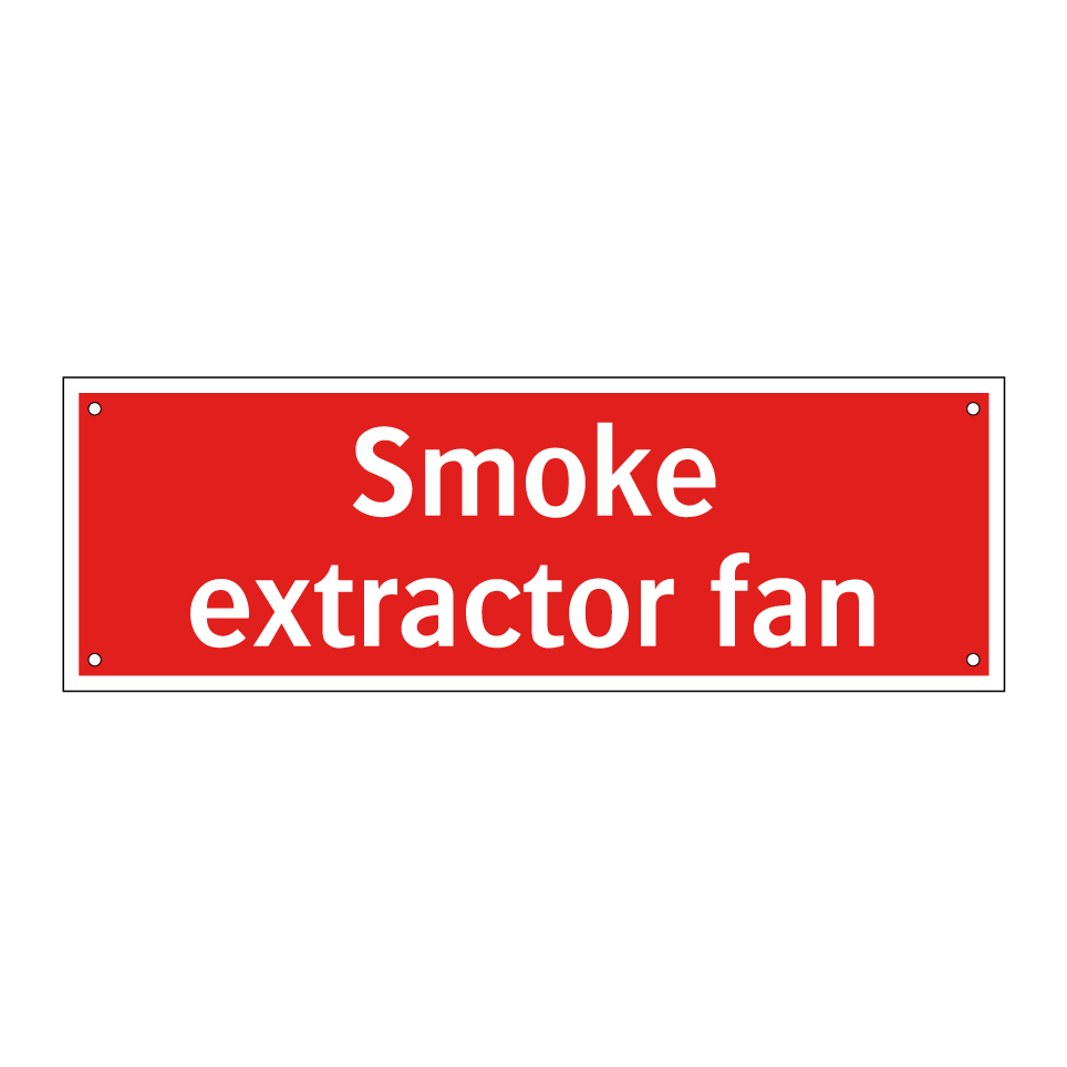 Smoke extractor fan