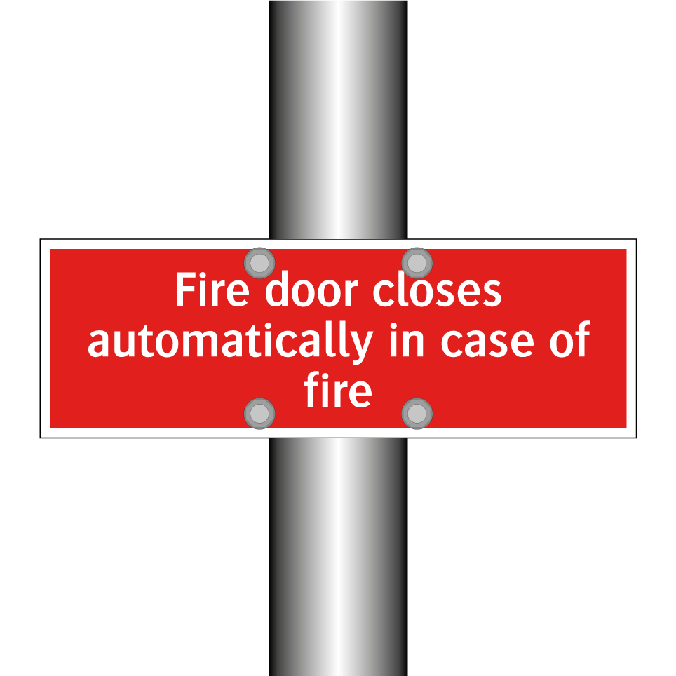 Fire door closes automatically in case of fire