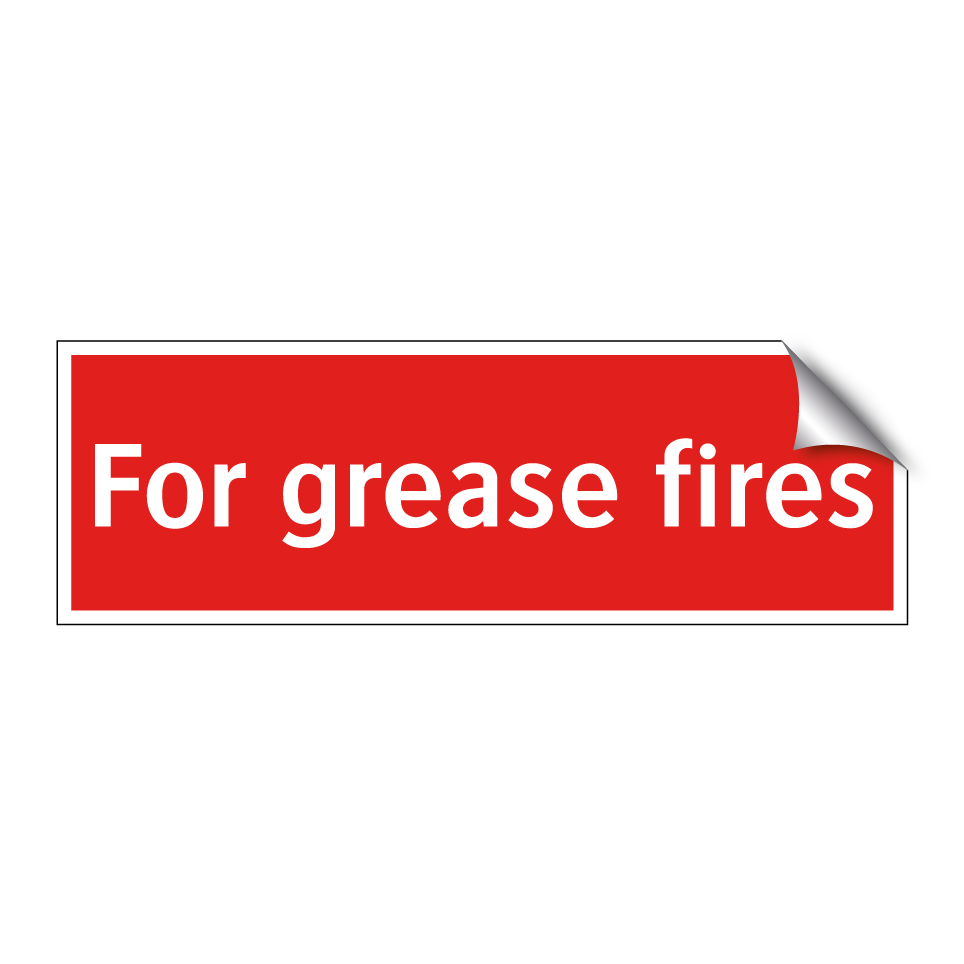 For grease fires