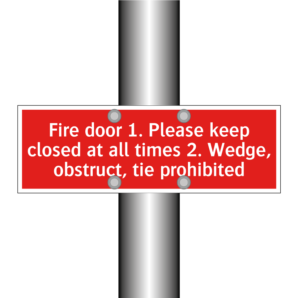 Fire door 1. Please keep closed at all times 2. Wedge, obstruct, tie prohibited