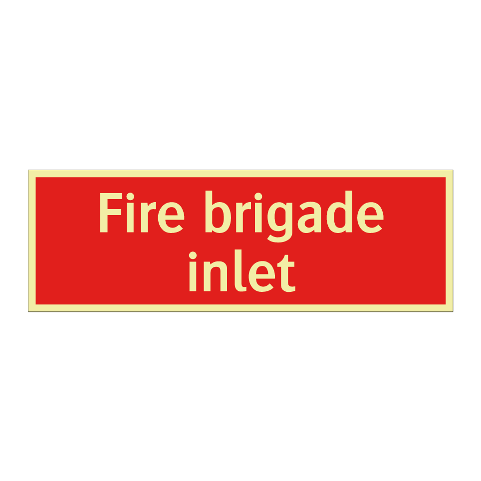 Fire brigade inlet