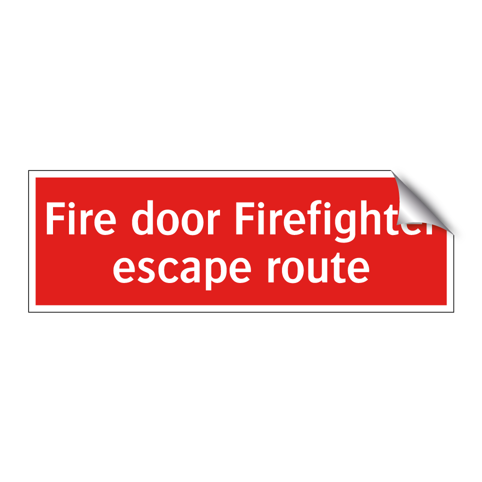Fire door Firefighter escape route