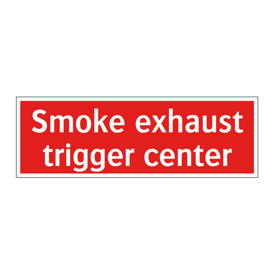 Smoke exhaust trigger center
