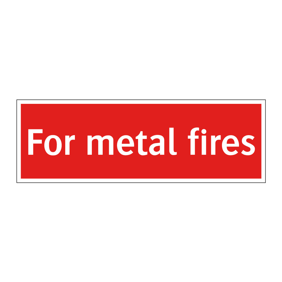 For metal fires