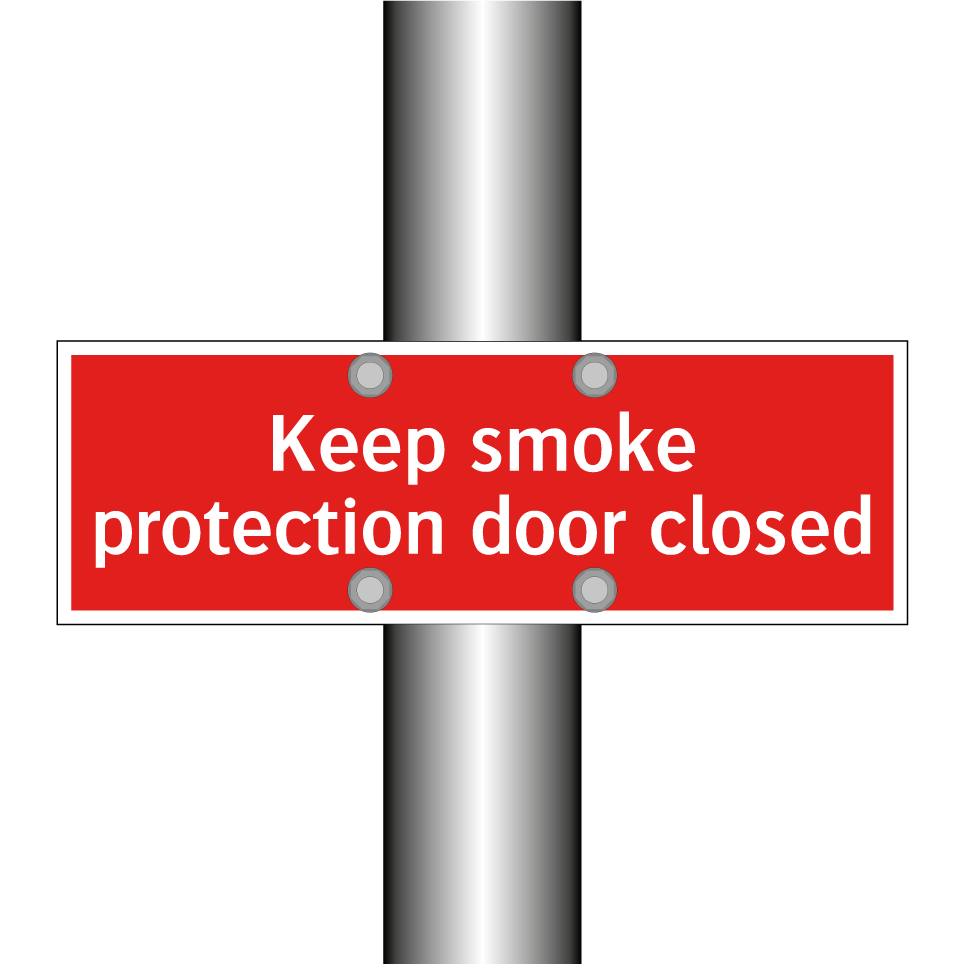 Keep smoke protection door closed