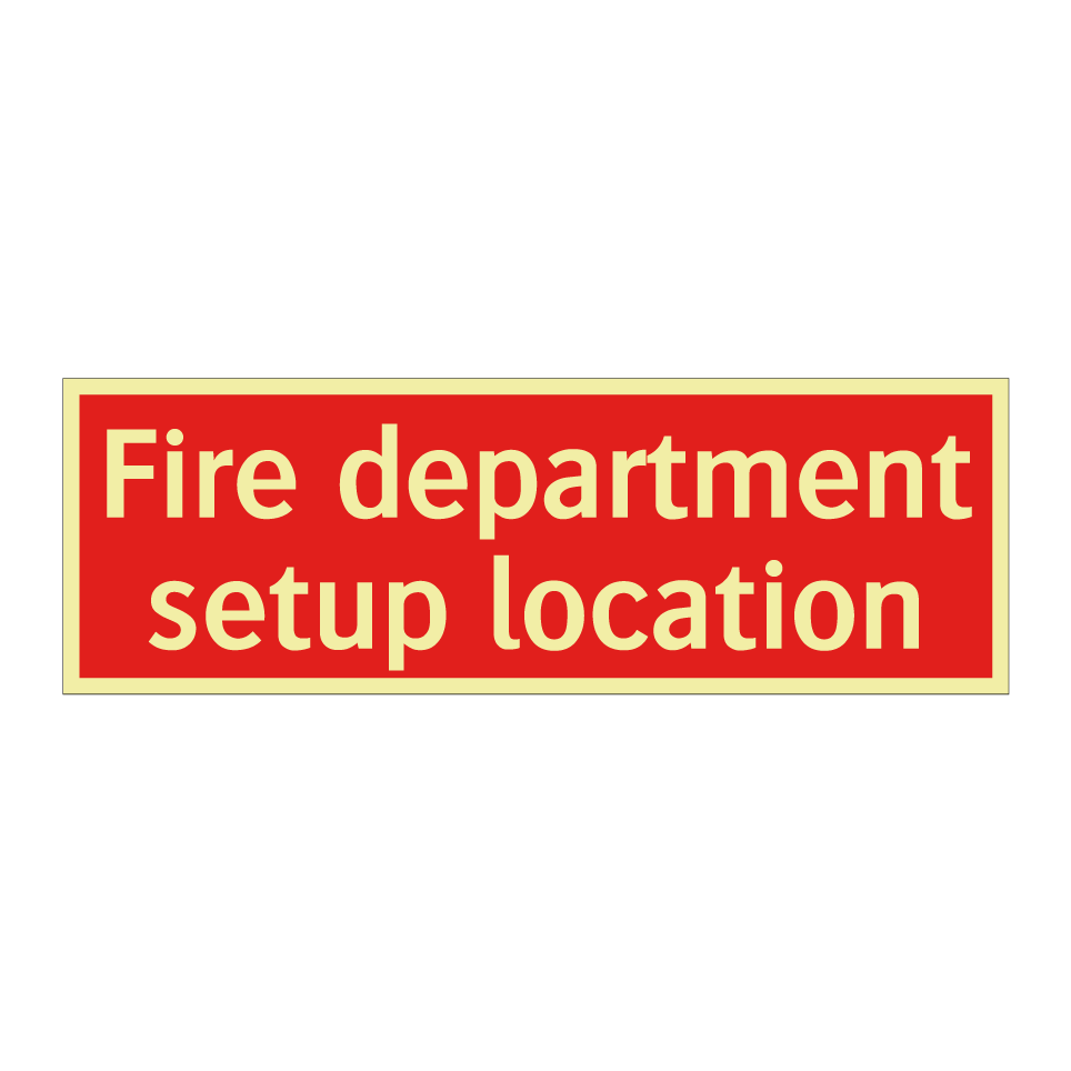 Fire department setup location