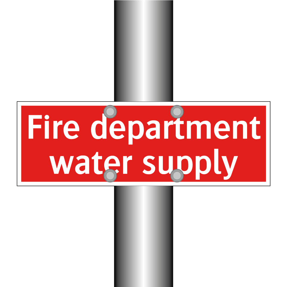 Fire department water supply