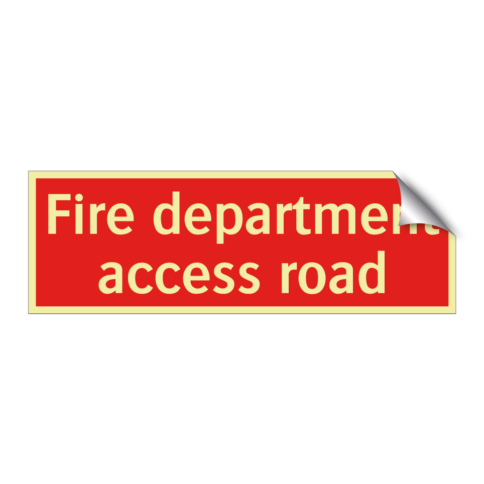 Fire department access road