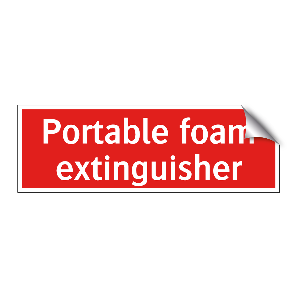 Portable foam extinguisher