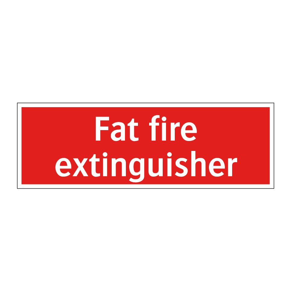 Fat fire extinguisher