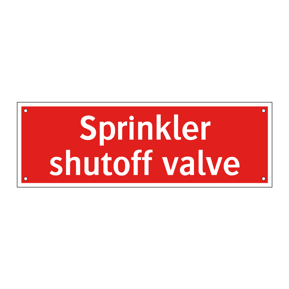 Sprinkler shutoff valve