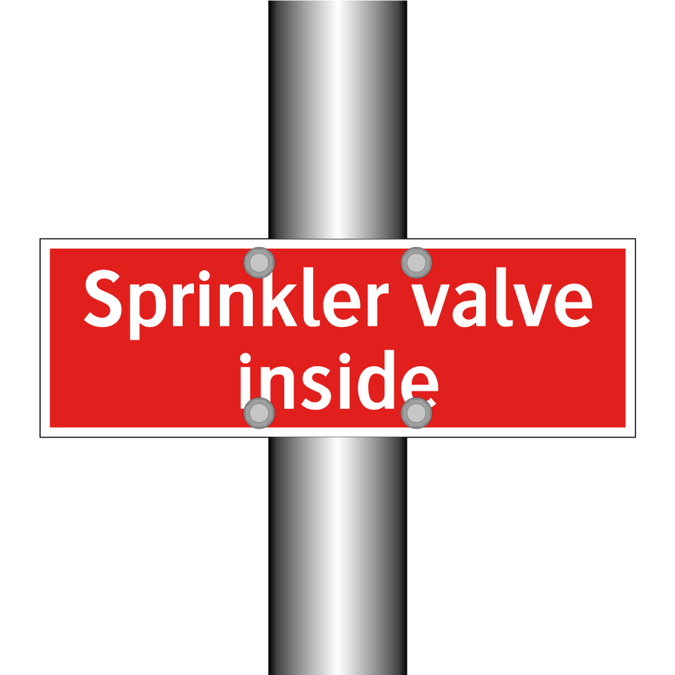 Sprinkler valve inside