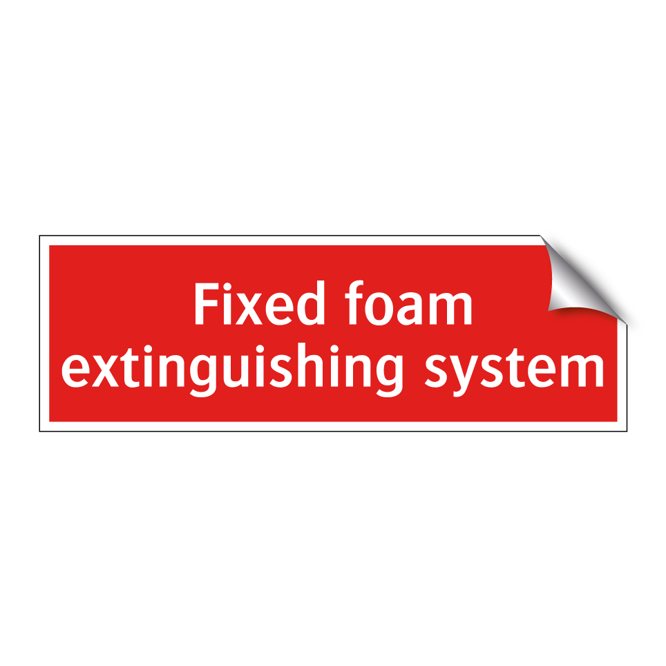 Fixed foam extinguishing system