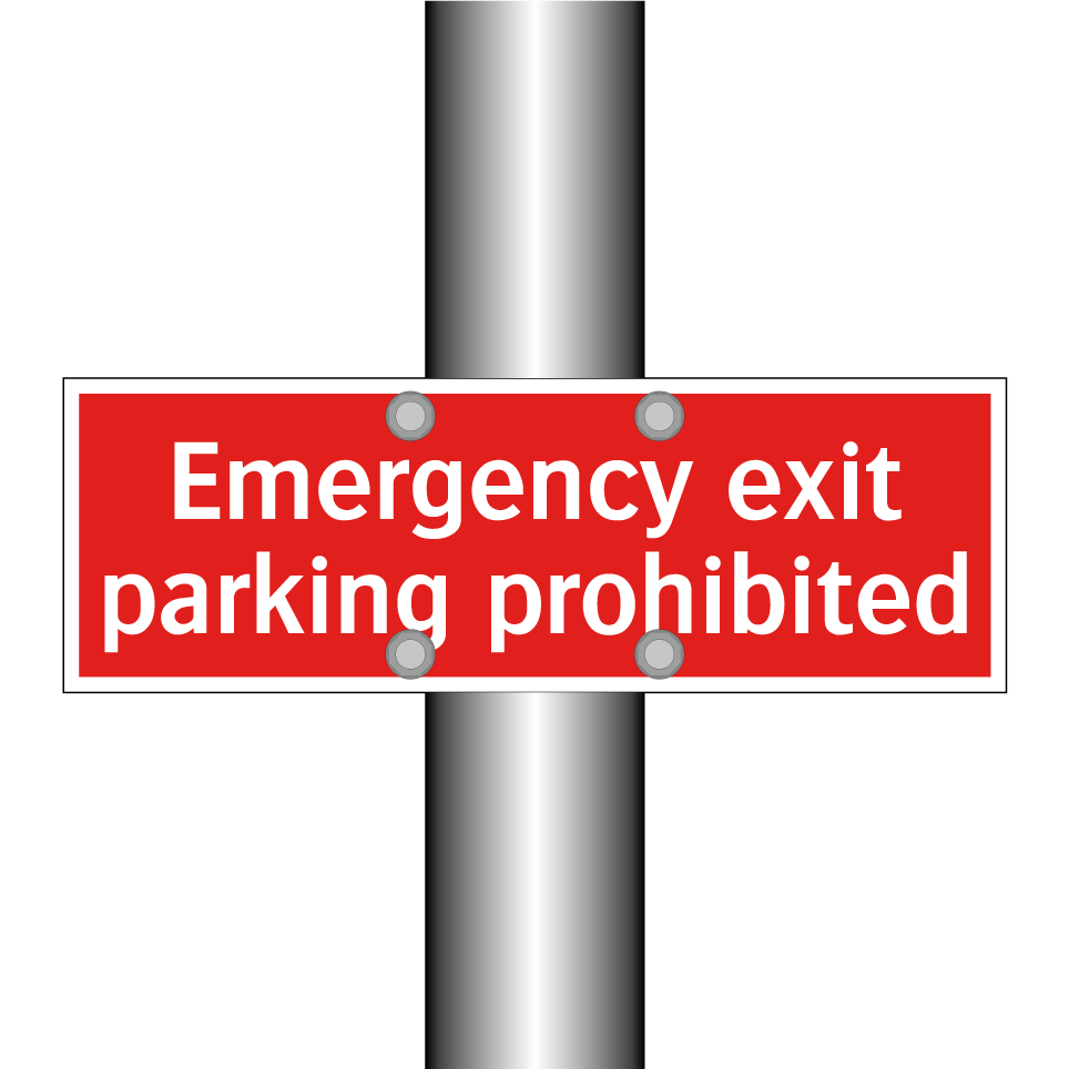 Emergency exit parking prohibited