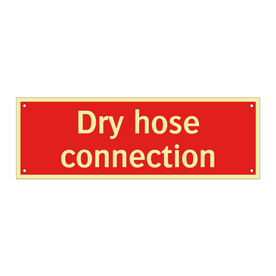 Dry hose connection