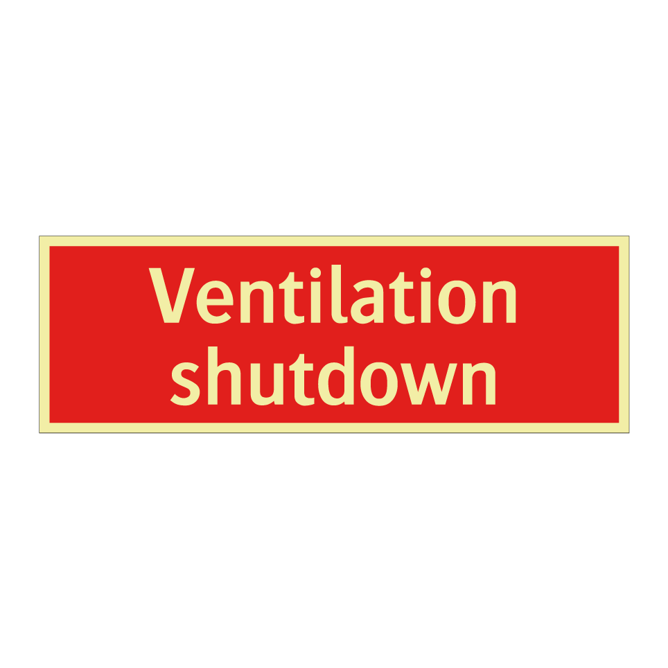 Ventilation shutdown