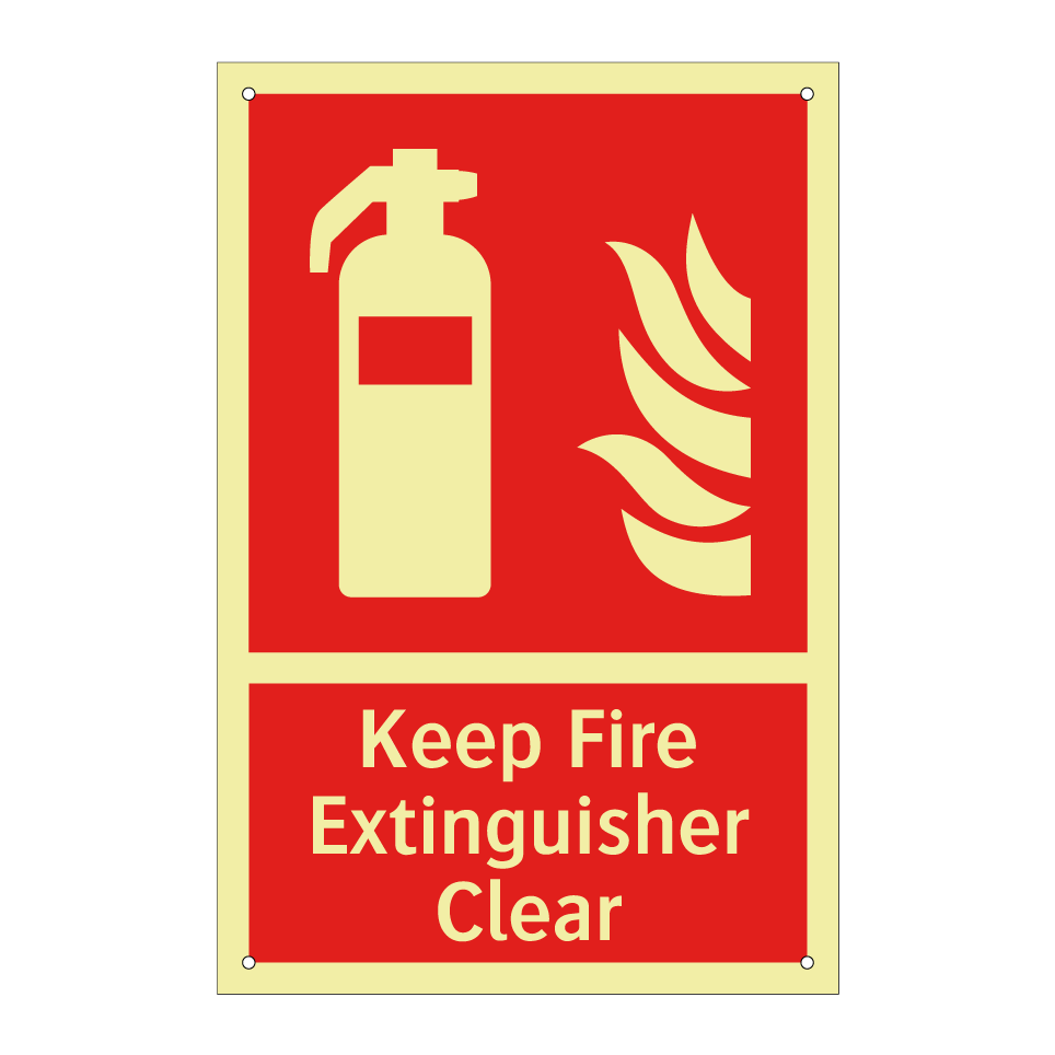 Keep Fire Extinguisher Clear