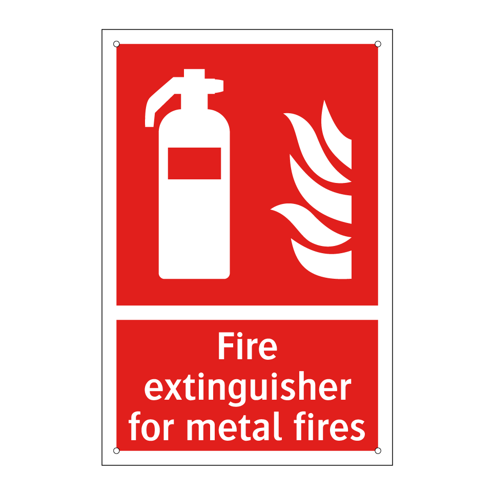 Fire extinguisher for metal fires