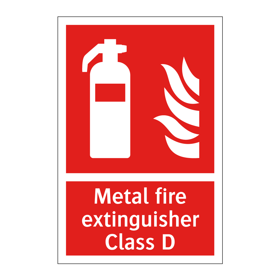 Metal fire extinguisher Class D