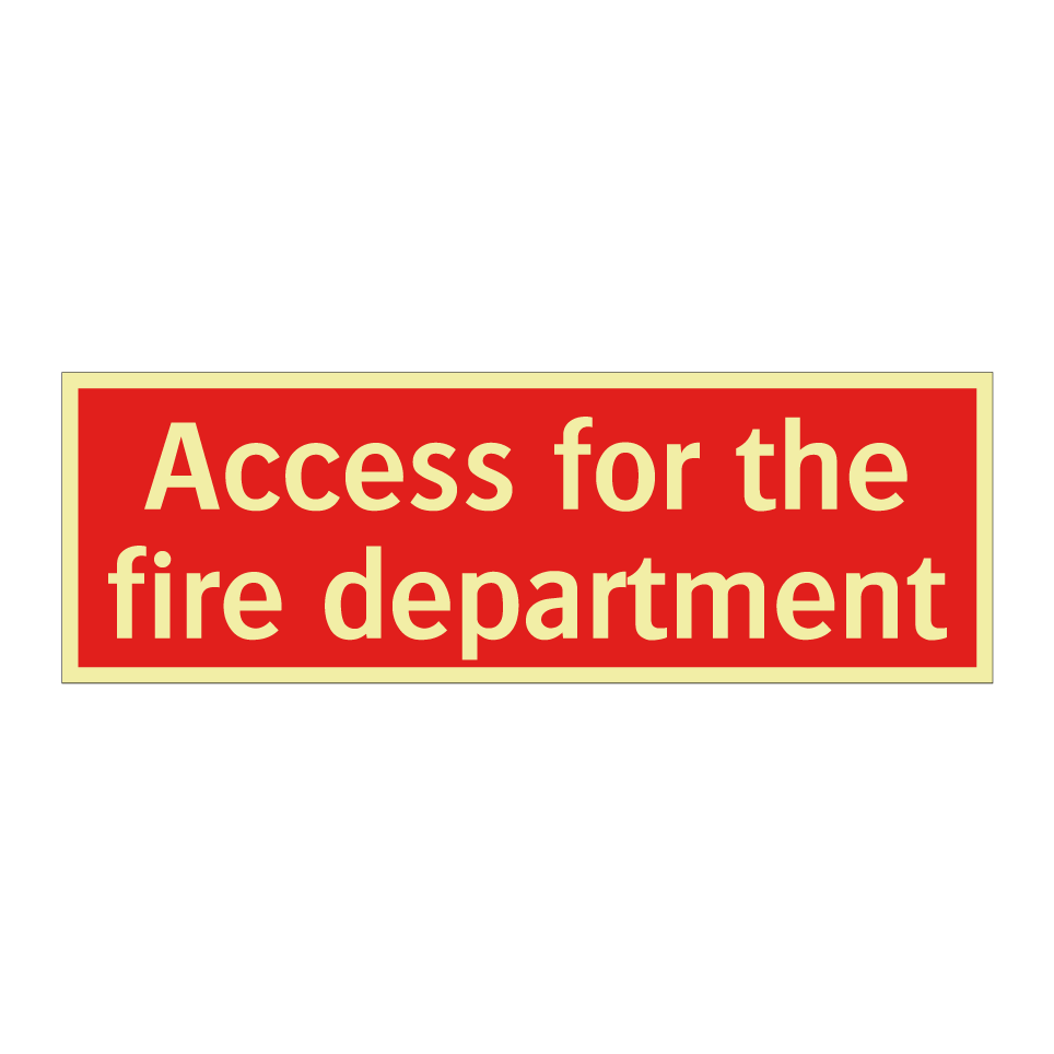 Access for the fire department