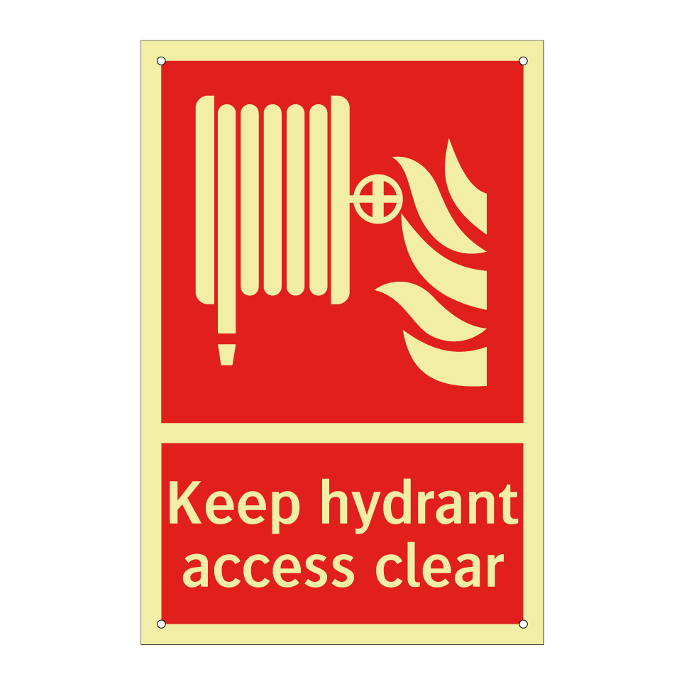 Keep hydrant access clear