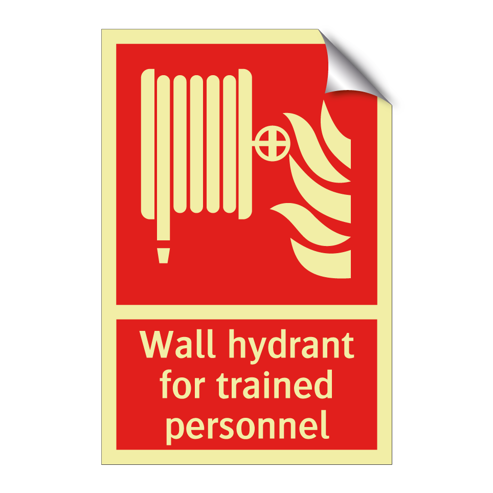 Wall hydrant for trained personnel