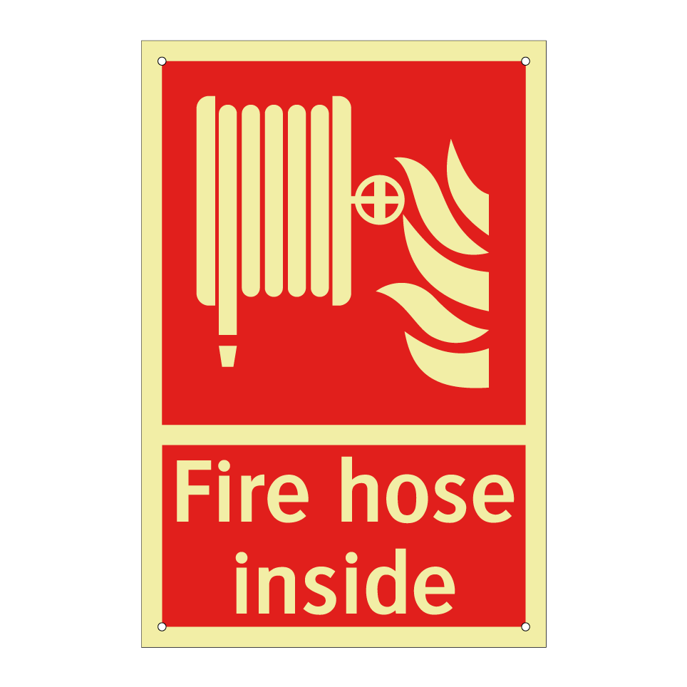 Fire hose inside