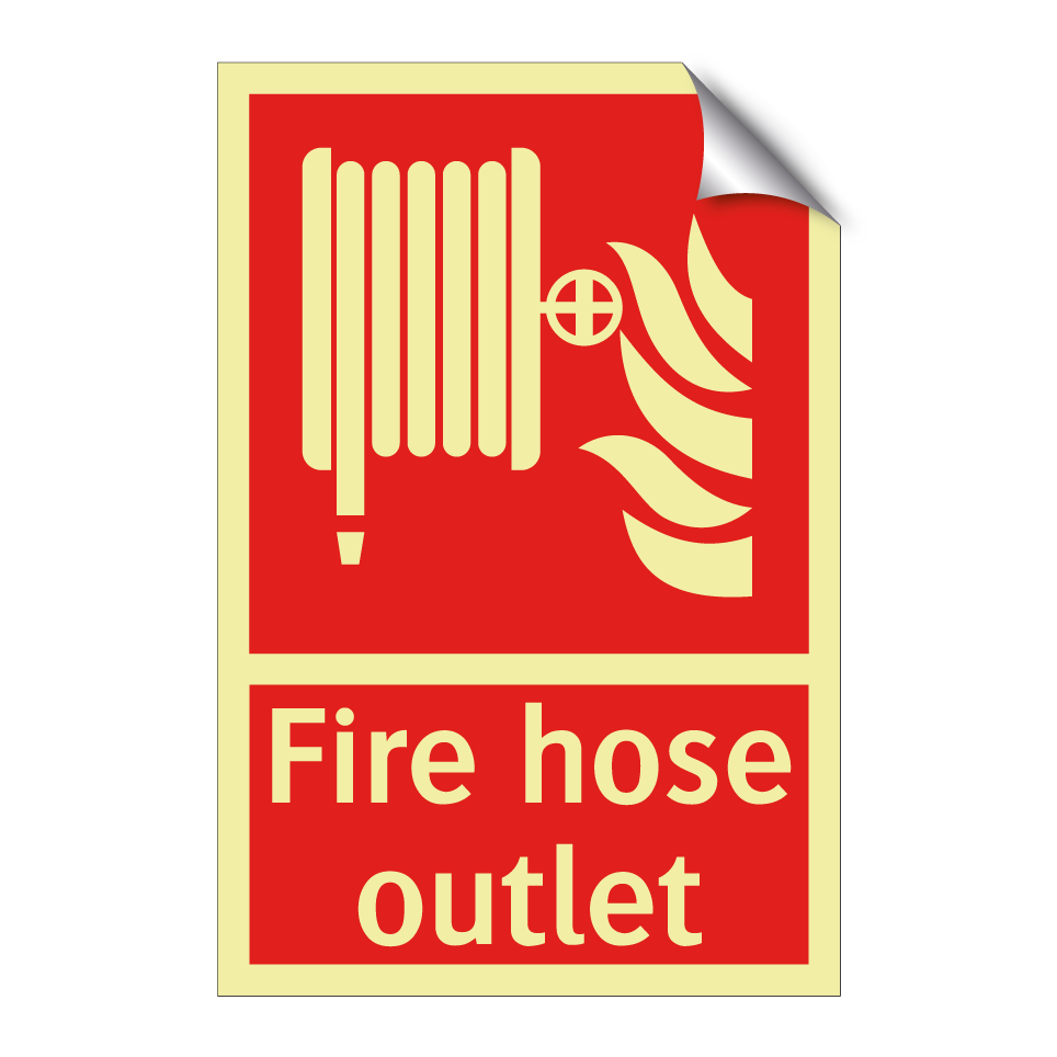 Fire hose outlet