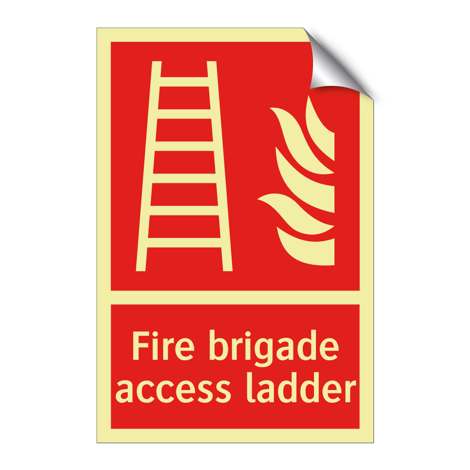 Fire brigade access ladder