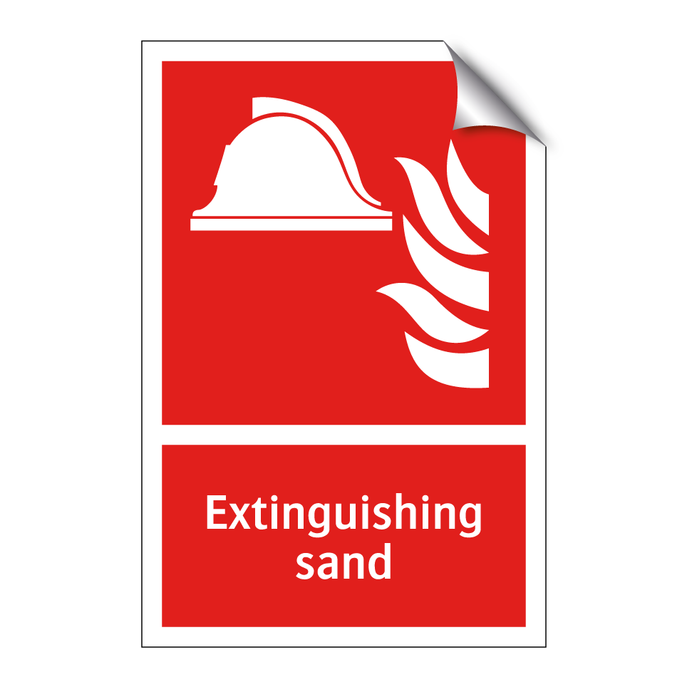 Extinguishing sand