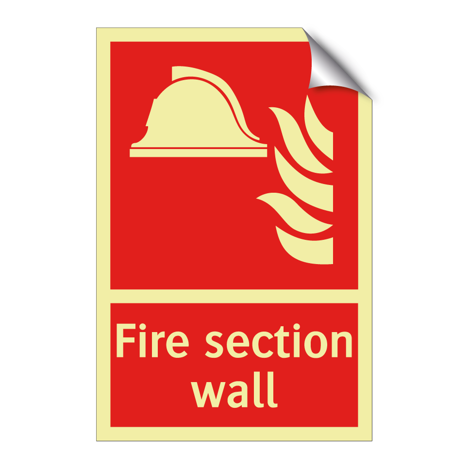 Fire section wall