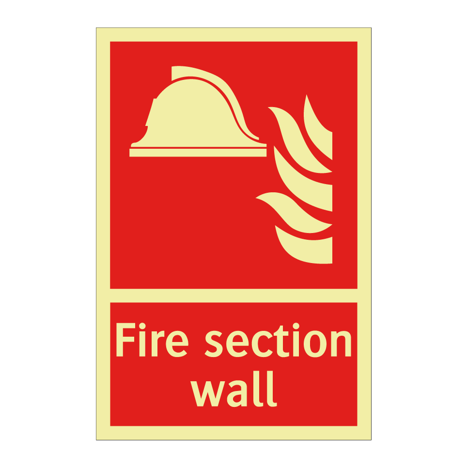 Fire section wall