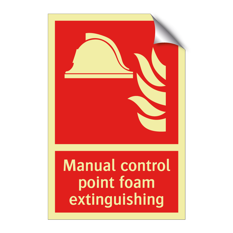 Manual control point foam extinguishing