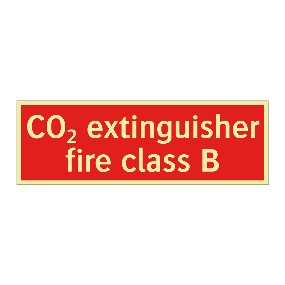 CO₂ extinguisher fire class B