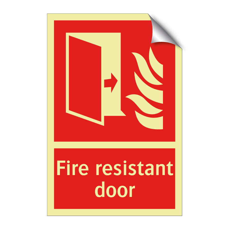 Fire resistant door