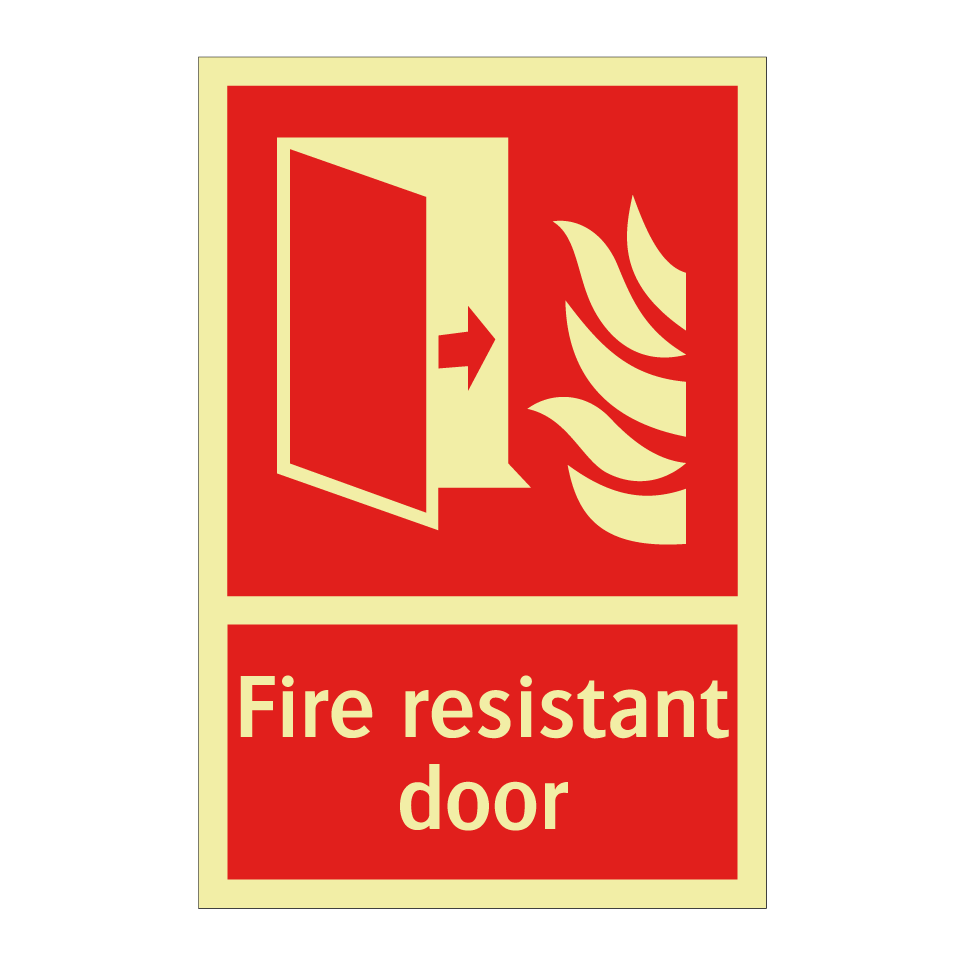 Fire resistant door